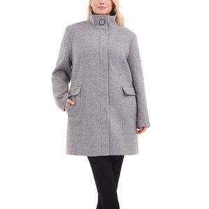 Calvin Klein Stand Collar Over Coat